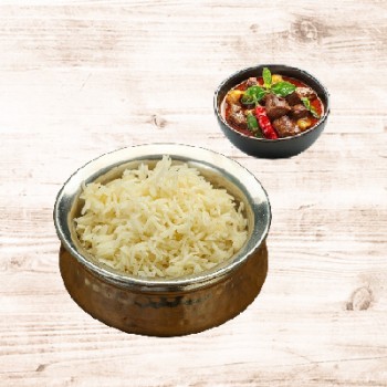 Ghee Rice with Beef Curry