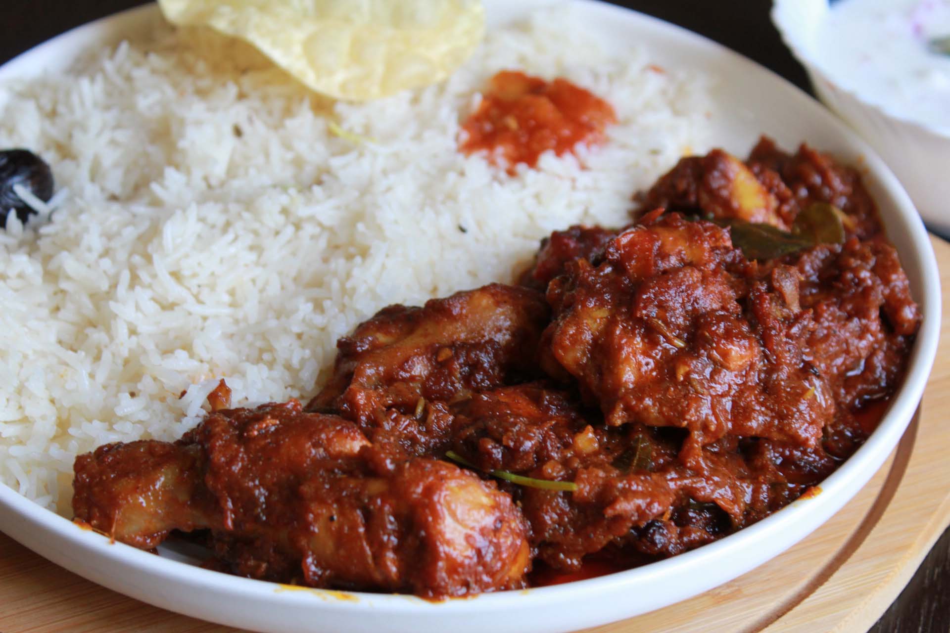 Ghee Rice + Chicken Chukka
