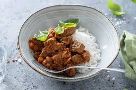 Ghee Rice with Beef Palli Curry