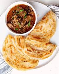 Porotta with Beef Curry