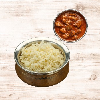 Ghee Rice with Chicken Kadai
