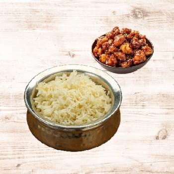 Ghee Rice with Chilli Chicken